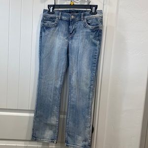 White House Black Blanc Market Capri Jeans Size 6